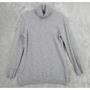 Nordstrom Sweater Womens Large Cashmere Turtleneck Pullover Lightweight Knit